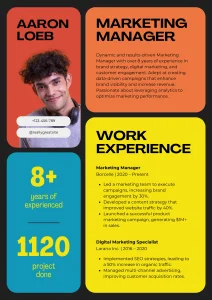 Colorful Modern Professional Resume