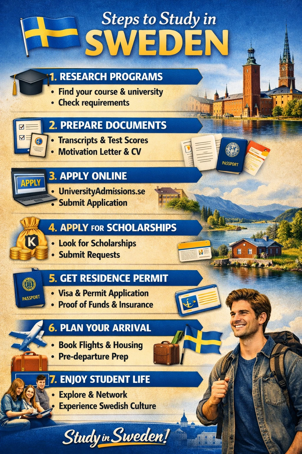 Sweden Study Visa and Admission Planning